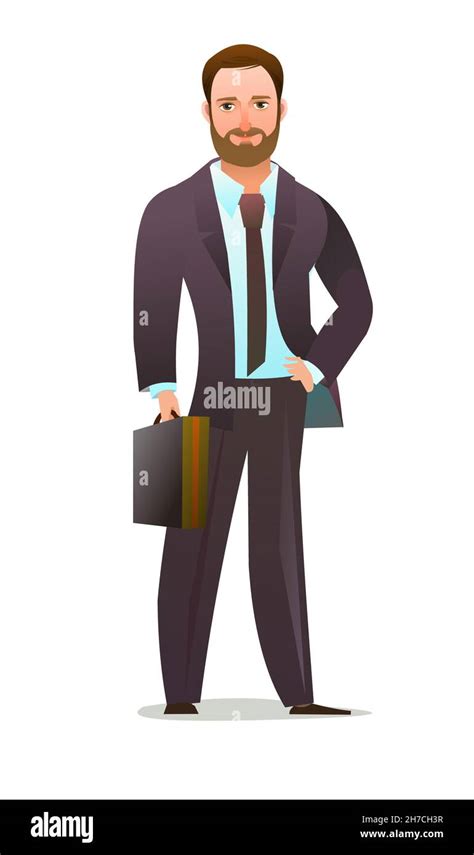 Cartoon Business Man Standing 的图像结果