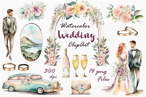 Wedding Clipart Color