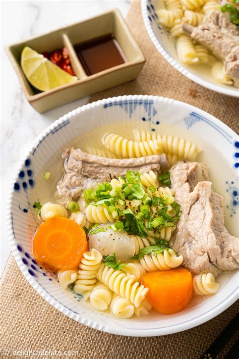 Vietnamese macaroni soup with ribs sup nui suon heo – Artofit