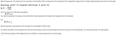 Image result for Define Resolving Power
