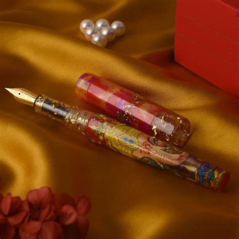 Shop Benu Ganesha Fountain Pen | Benu Hand Painted Fountain Pen|Makoba
