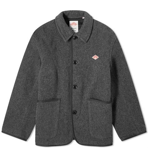 Danton Men's Wool Jacket in Medium Grey Danton