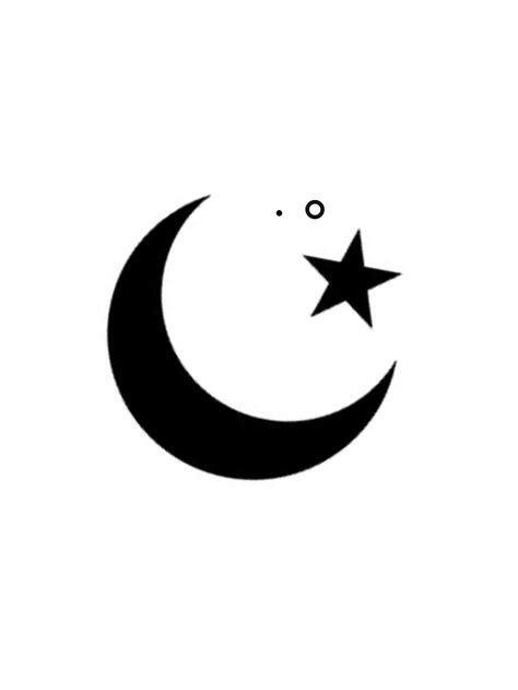 Celestial Crescent and Star Symbol