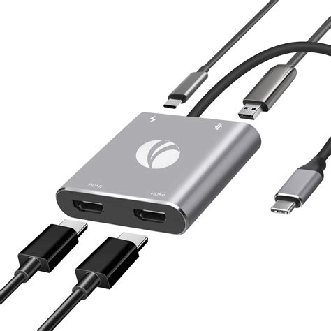Buy VCOM USB C to Dual HDMI Adapter Support MST, 4K@60Hz and Dual 4K ...