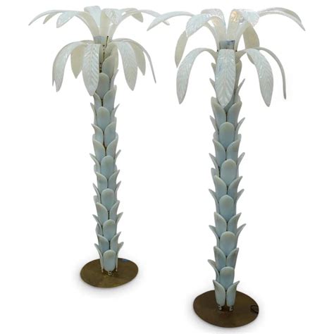 Vintage Murano Glass Palm Tree Lamps From Barovier & Toso Lead Akiba ...