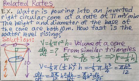 Image result for Related Rates Sample Problems