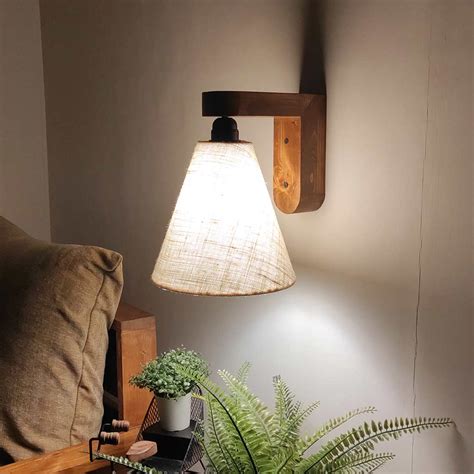 Buy Terzo Brown Wooden Wall Light | New Launches Table Lamp | Latest ...