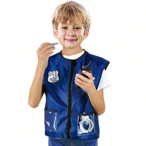 Christmas Decoration Police Costume For Kids - Police Officer Costume ...