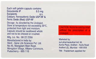 Dutagen 0.5 MG | Order Dutagen 0.5 MG Capsule Online at Truemeds
