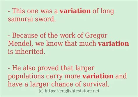 Image result for Variation Example