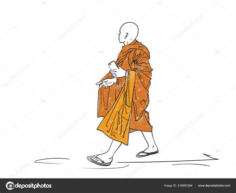 Buddhist Monk Drawing