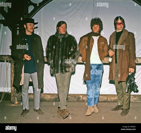 THE BYRDS US rock group in February 1967. From left: Dave Crosby, Mike ...