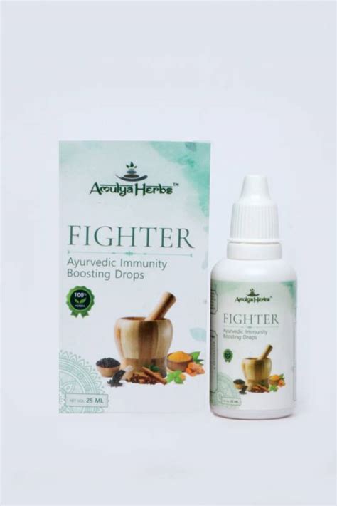 amulya herbs Fighter Ayurvedic Immunity Boosting Drops (25 ml) Price in ...