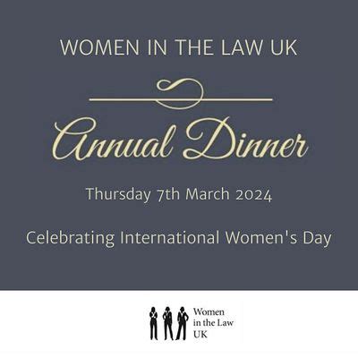 Women in the Law UK International Womens Day Dinner, TBC, MANCHESTER, 6 ...