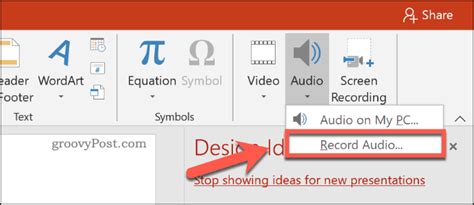 Image result for PowerPoint Audio Recording