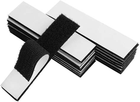 Strenco 2 x 4 Inch - 15 Sets - Adhesive Square Hook and Loop Tape ...