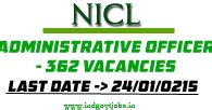 NICL AO Recruitment 2015 Apply Online