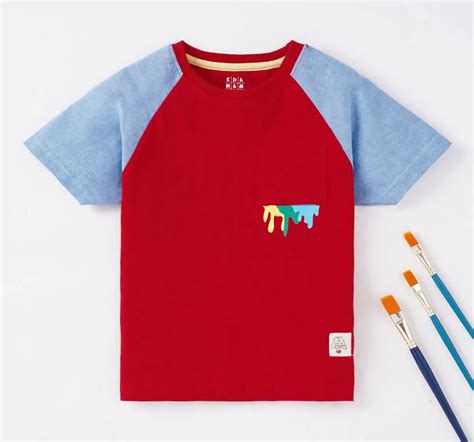 Ed-a-Mamma Sustainable Boys Cut And Sew Raglan Tee