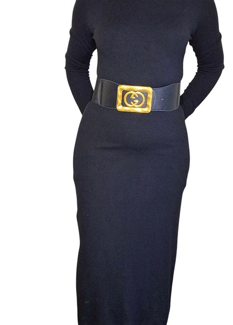 GG Squared Buckle Black Dress Belt – Zuri Accessories