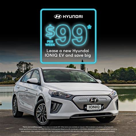 Lease the new Hyundai IONIQ EV for $99 a week and achieve great savings ...