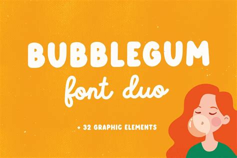 Bubblegum Font by Julia_Volkova · Creative Fabrica
