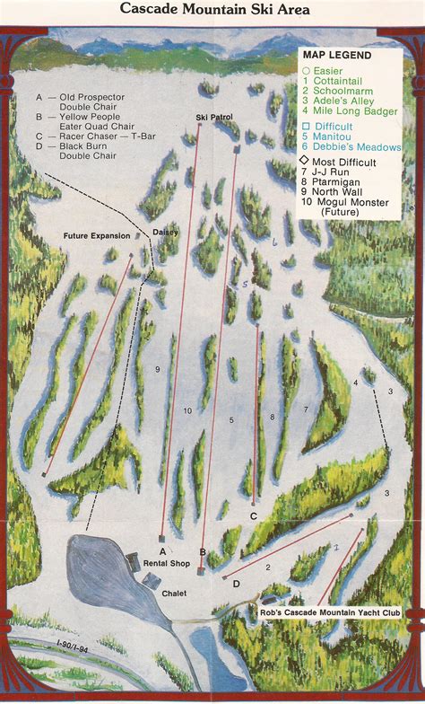 Cascades Mountains Map