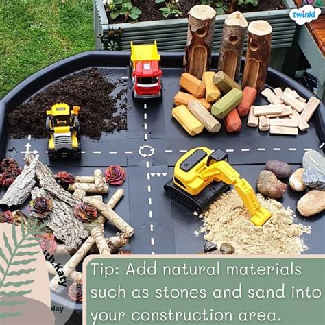5 Ways to Create a Neutral Construction Area with Loose Parts in the Early