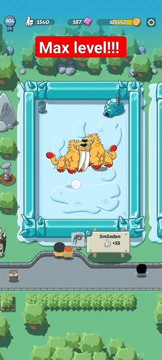 Smilodon max level || Crazy Dino Park - YouTube