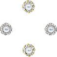 Comet Busters Handcrafted Pearl Nose Studs Stick Ons Self Adhesive Fake ...