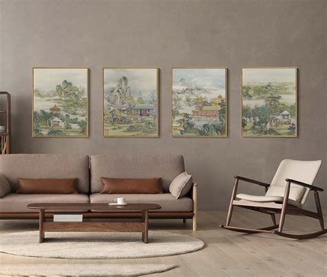 Buy Chinese Meticulous Shan Shui Painting Silk Print, Qing Dynasty/chen ...