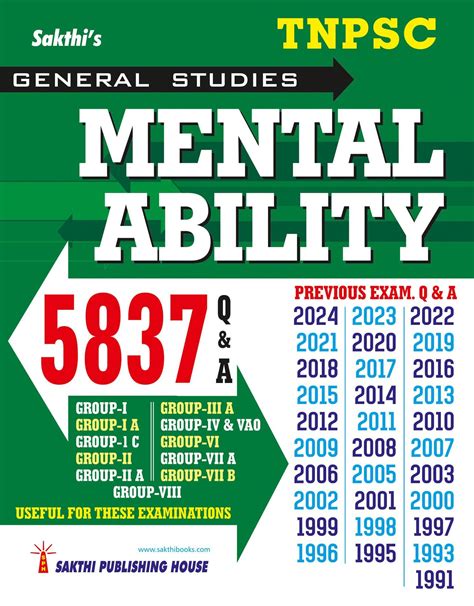 Routemybook - Buy Sakthi Tnpsc Mental Ability [Previous Examination ...
