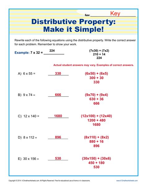 Solving Equations with Distributive Property 的图像结果