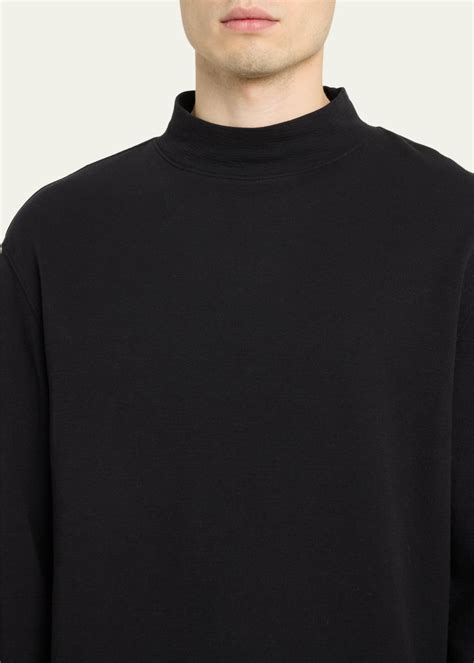 FRAME Men's Duo Fold Mock-Neck Sweatshirt - Bergdorf Goodman