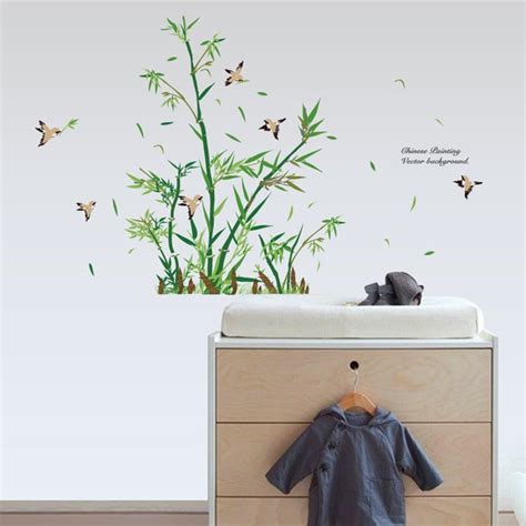 Buy Corsica Nova Green Leaves And Birds Wall Decal - 50 x 70 cm from ...