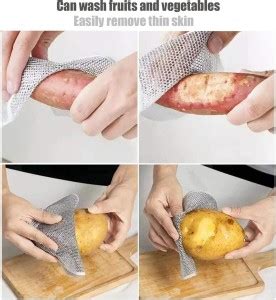 MAITRI ENTERPRISE Non-Scratch Wire Dishcloth, Steel Wire Dish Towel ...