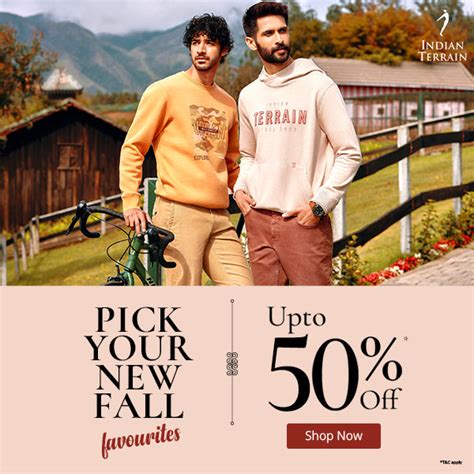 Buy Men's Clothing Online in India | Indian Terrain