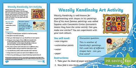 Wassily Kandinsky Art Activity (teacher made) - Twinkl
