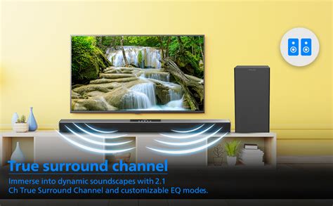 PHILIPS Audio TAB4218/94 2.1Ch 120W Bluetooth Soundbar with Rich Bass ...