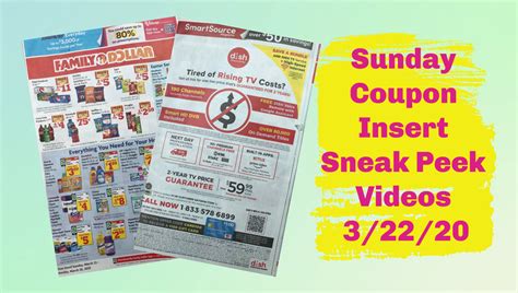 Sunday Coupon Insert Preview | My Publix Coupon Buddy