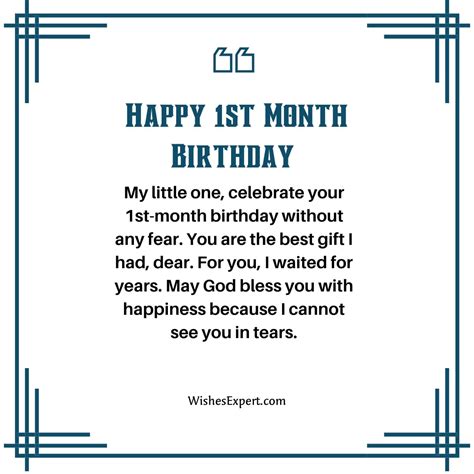 25 Best 1st Month Birthday Wishes For Little Baby