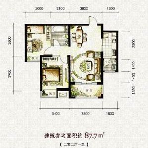 凝一阁 —— [ 上海某别墅风水策划方案（将凹入的房型改为客厅和卧室的案例） ]