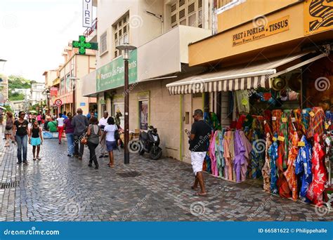 Martinique, Picturesque City of Fort De France in West Indies Editorial ...
