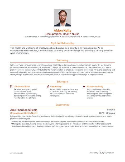 3 Successful Occupational Health Nurse Resume Examples And Writing Tips for 2024