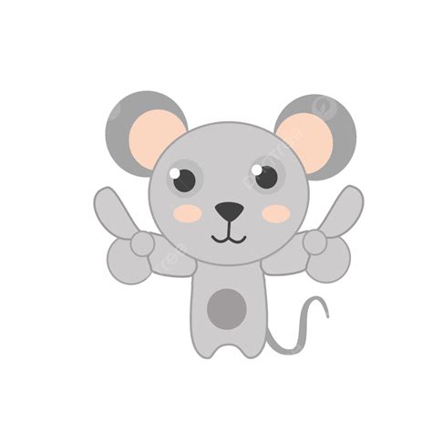 Cute Mouse White Transparent, Cute Mouse Vector Material, Mouse, Little ...