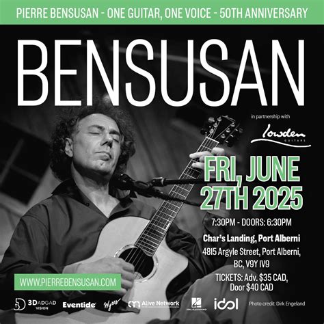 PIERRE BENSUSAN - ONE GUITAR, ONE VOICE - 50TH ANNIVERSARY @Chars, Port ...