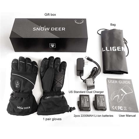 Snow Deer Unisex Rechargeable Battery Powered Electric Outdoor Heated ...