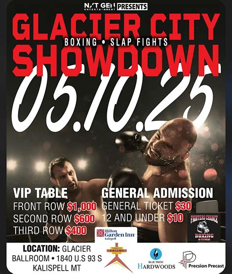 Glacier City Showdown, 1840 U.S. 93 S, Kalispell, 10 May 2025 | AllEvents
