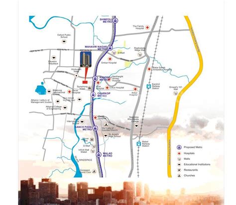 Park View Location Map | Kandivali West, Mumbai