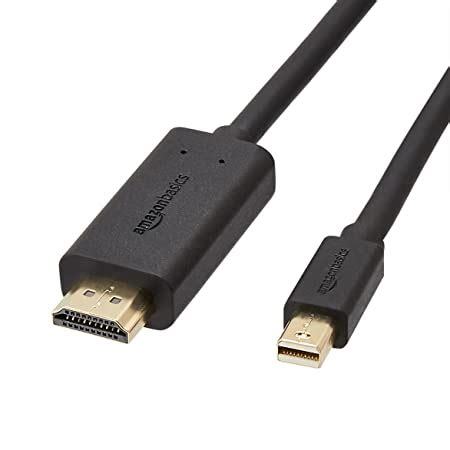 AmazonBasics Mini DisplayPort to HDMI Cable - 3 Feet, Black - Buy ...