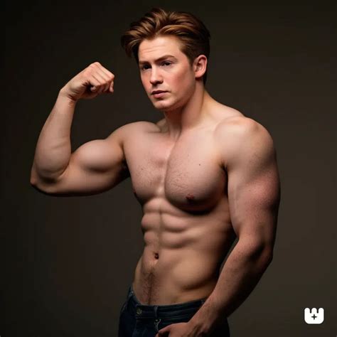Kit Connor, shirtless, flexing his bicep with ... by stephentwest on ...